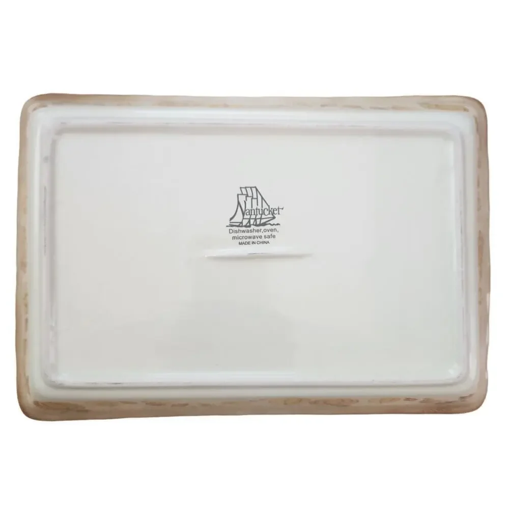Vintage Nantucket Pumpkins Ceramic Pottery Bake Dish‎ Server Harvest Autumn Fall
